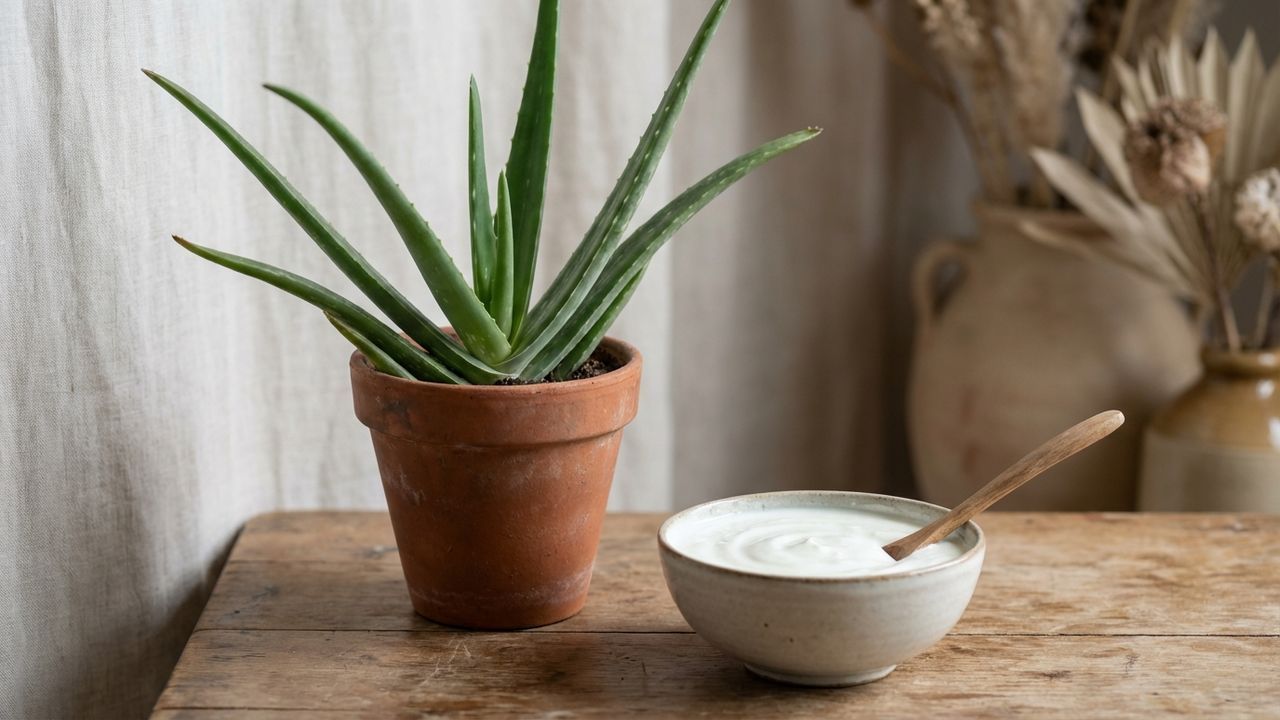 L'aloe vera et le yaourt
