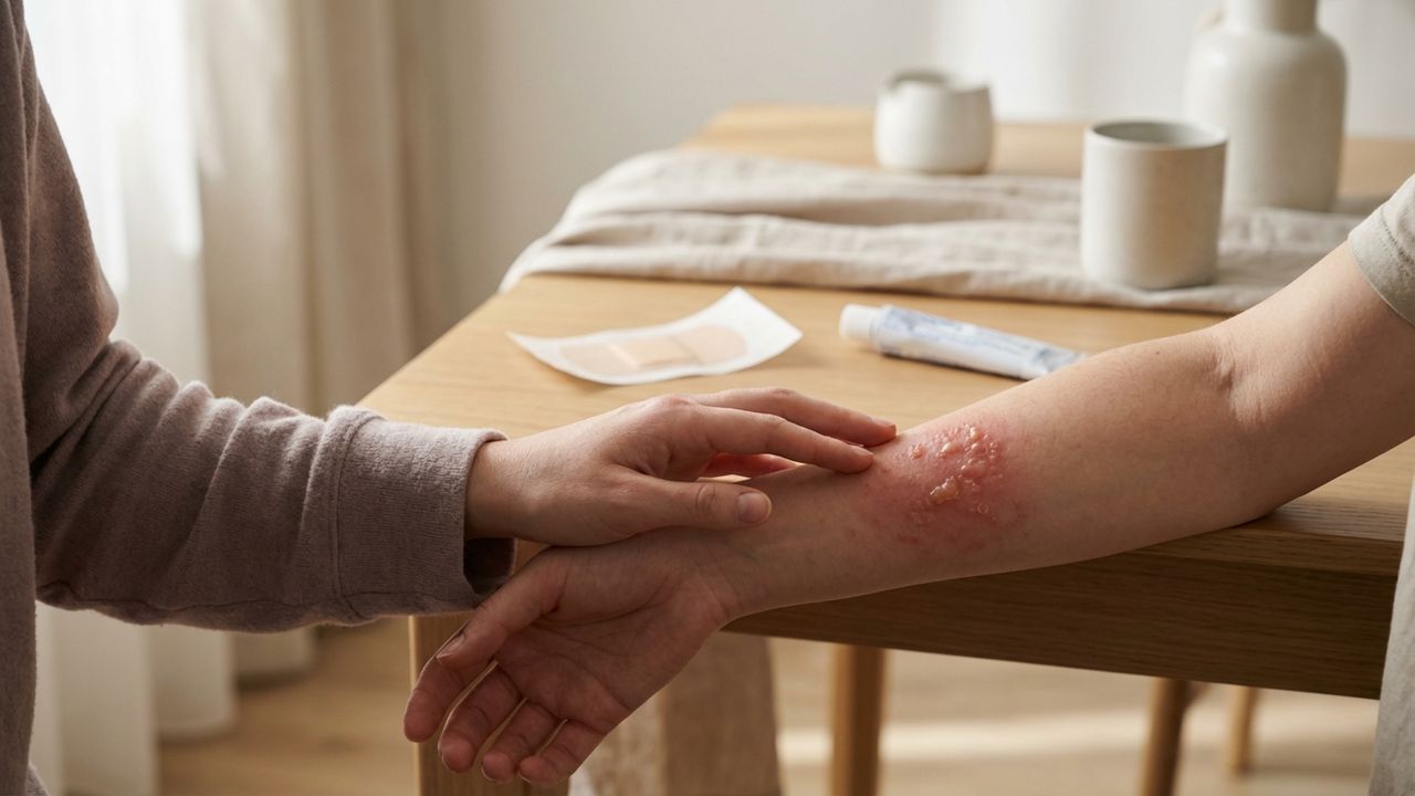 Consultation d'un medecin pour un coup de soleil grave