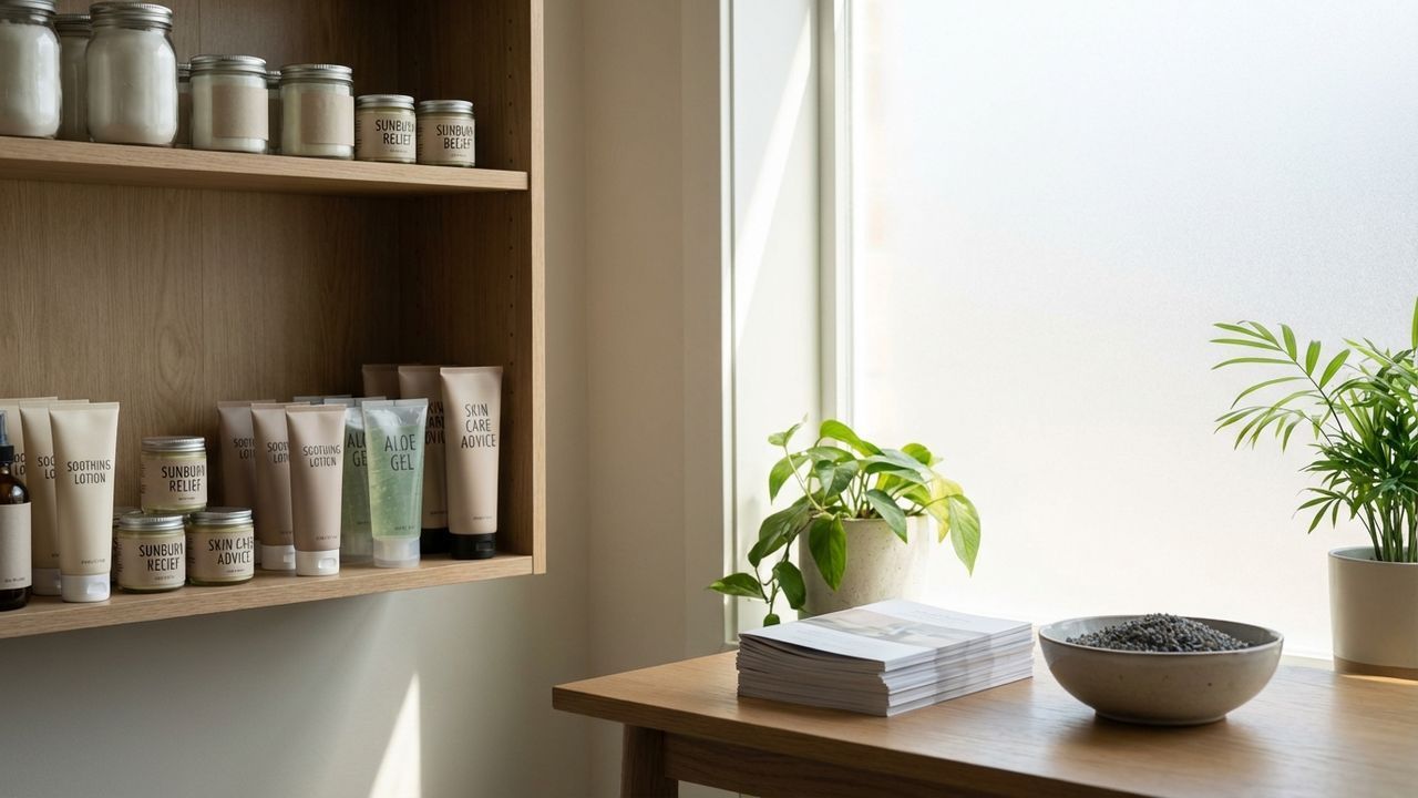 Produits pour soulager un coup de soleil