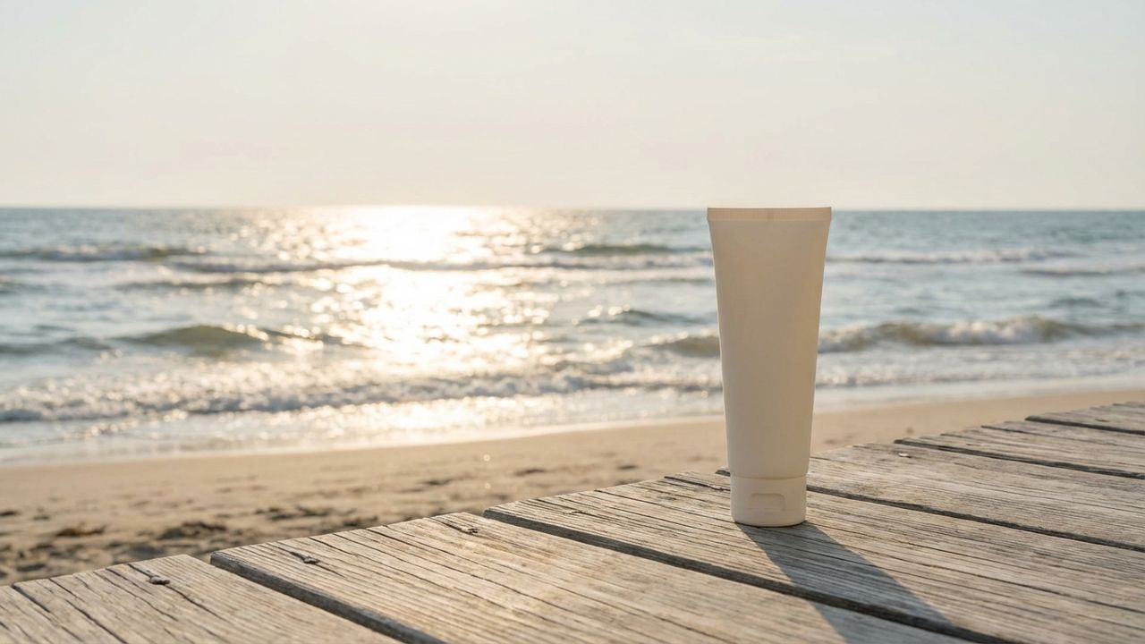 Tube de crème solaire