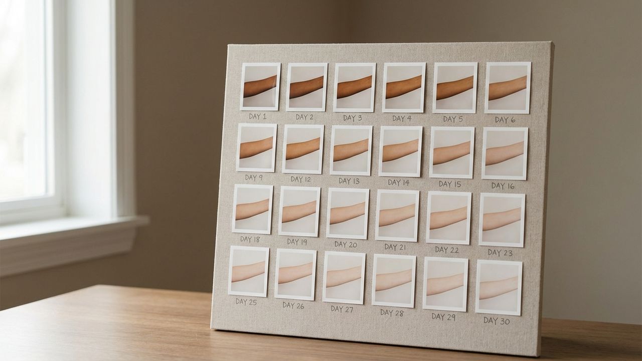 Disparition progressive du bronzage