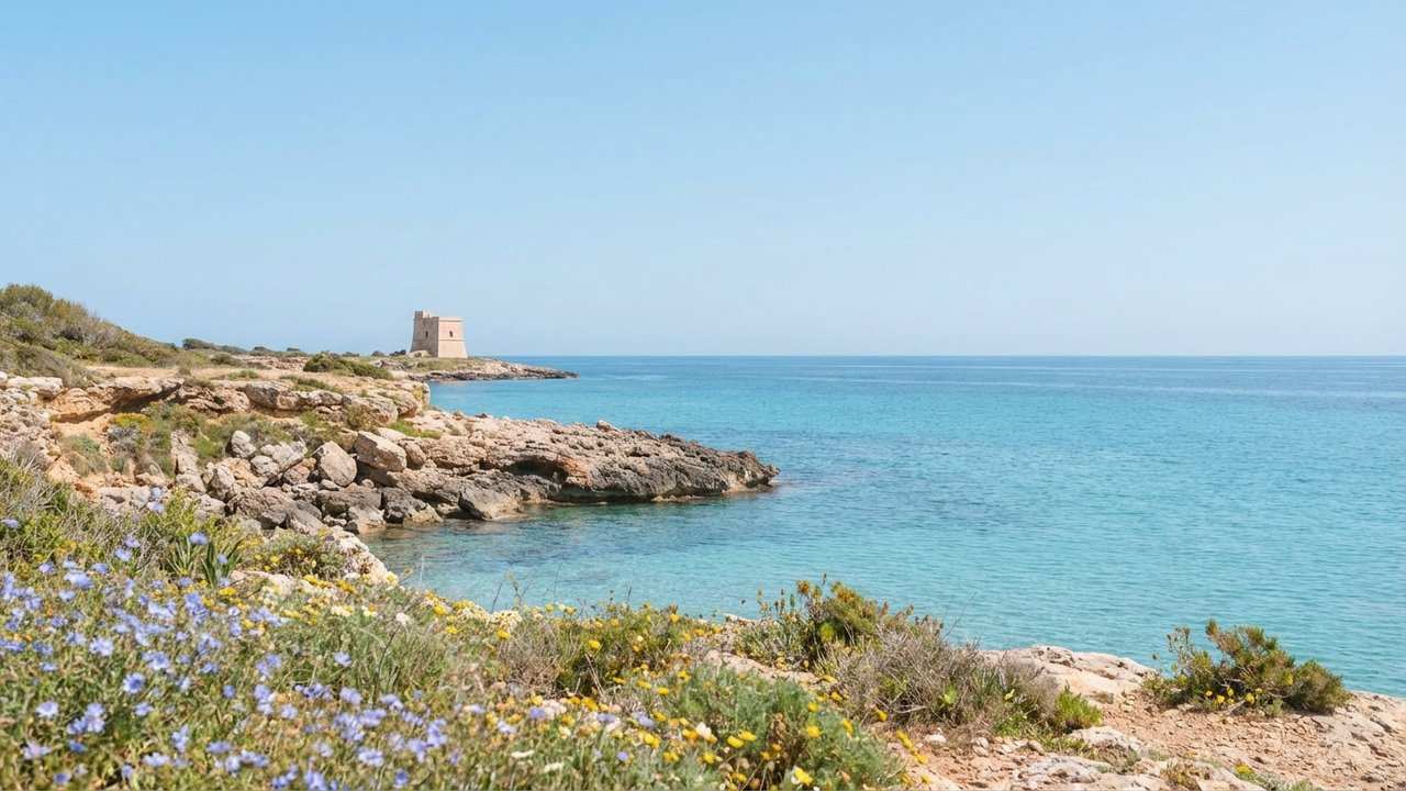 Paysage côtier de Palma de Majorque au printemps, idéal pour la randonnée