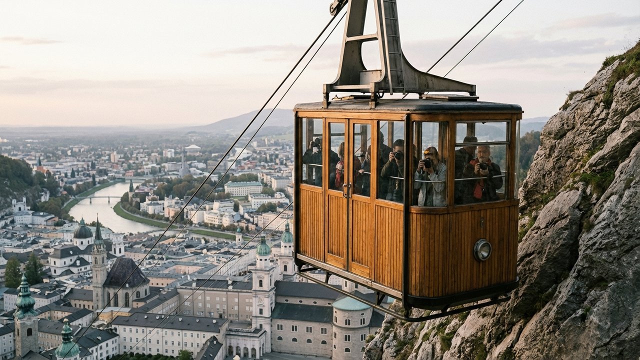 Téléphérique du mont Dajti offrant vue panoramique sur Tirana