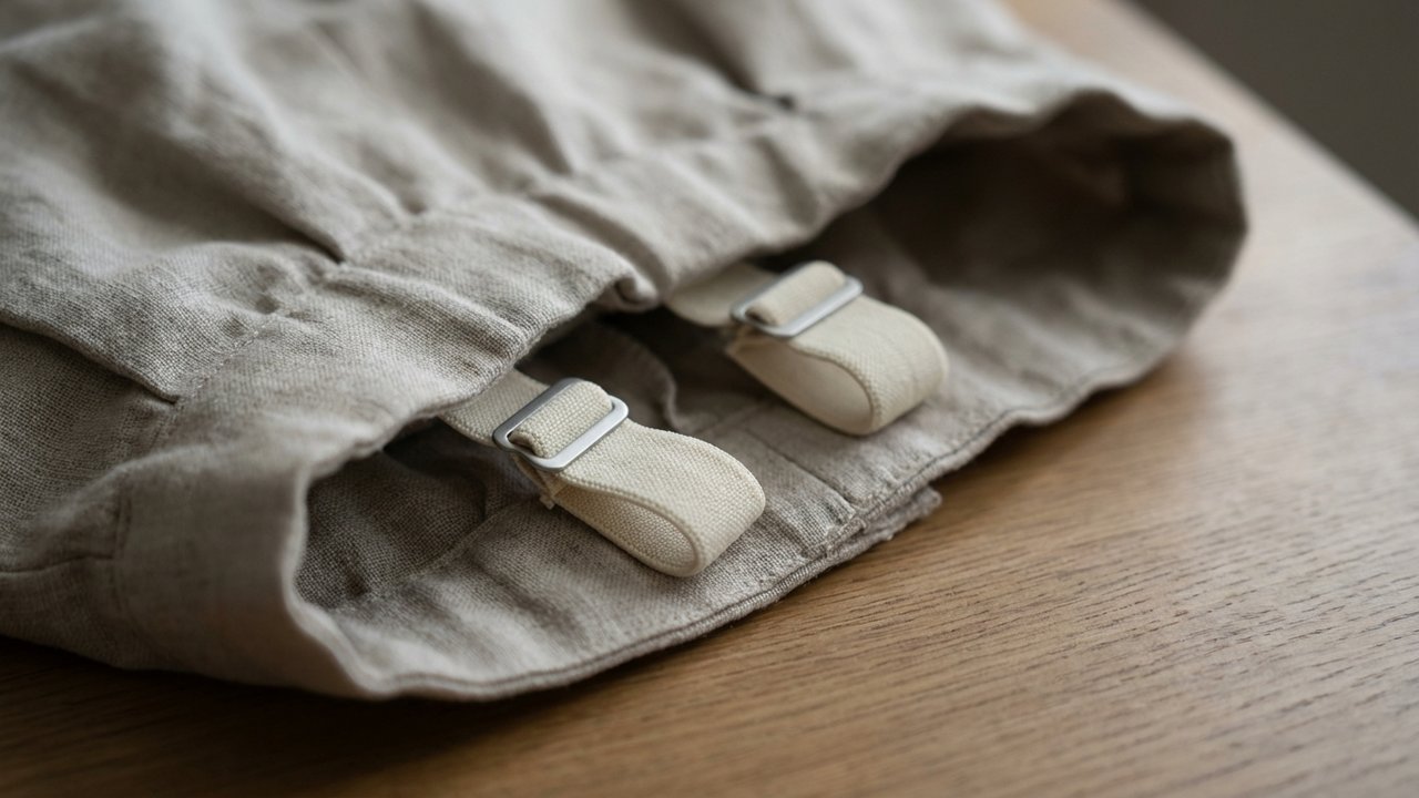 Clips ajustables et élastiques pour retrecir un pantalon sans couture