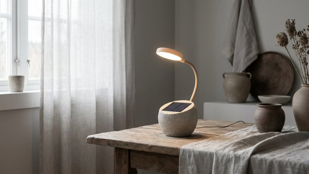 Recharge d'une lampe solaire avec une lumière LED artificielle