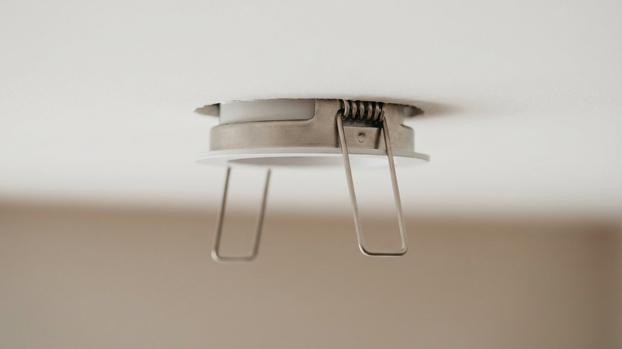 Système de fixation à ressorts d'un spot LED encastré