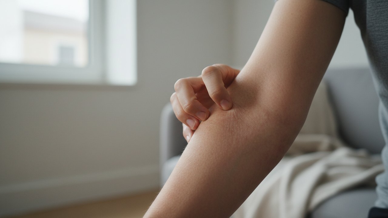 Symptômes de dermatite atopique : démangeaisons et plaques rouges